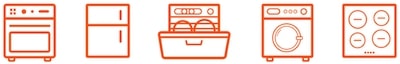 Washing Machine, Cooker, Oven, Dishwasher Image